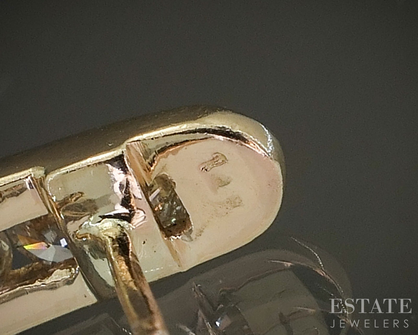 14k Yellow Gold Natural .70ctw Diamond Hinged Hoop Earrings 8.1g p23335