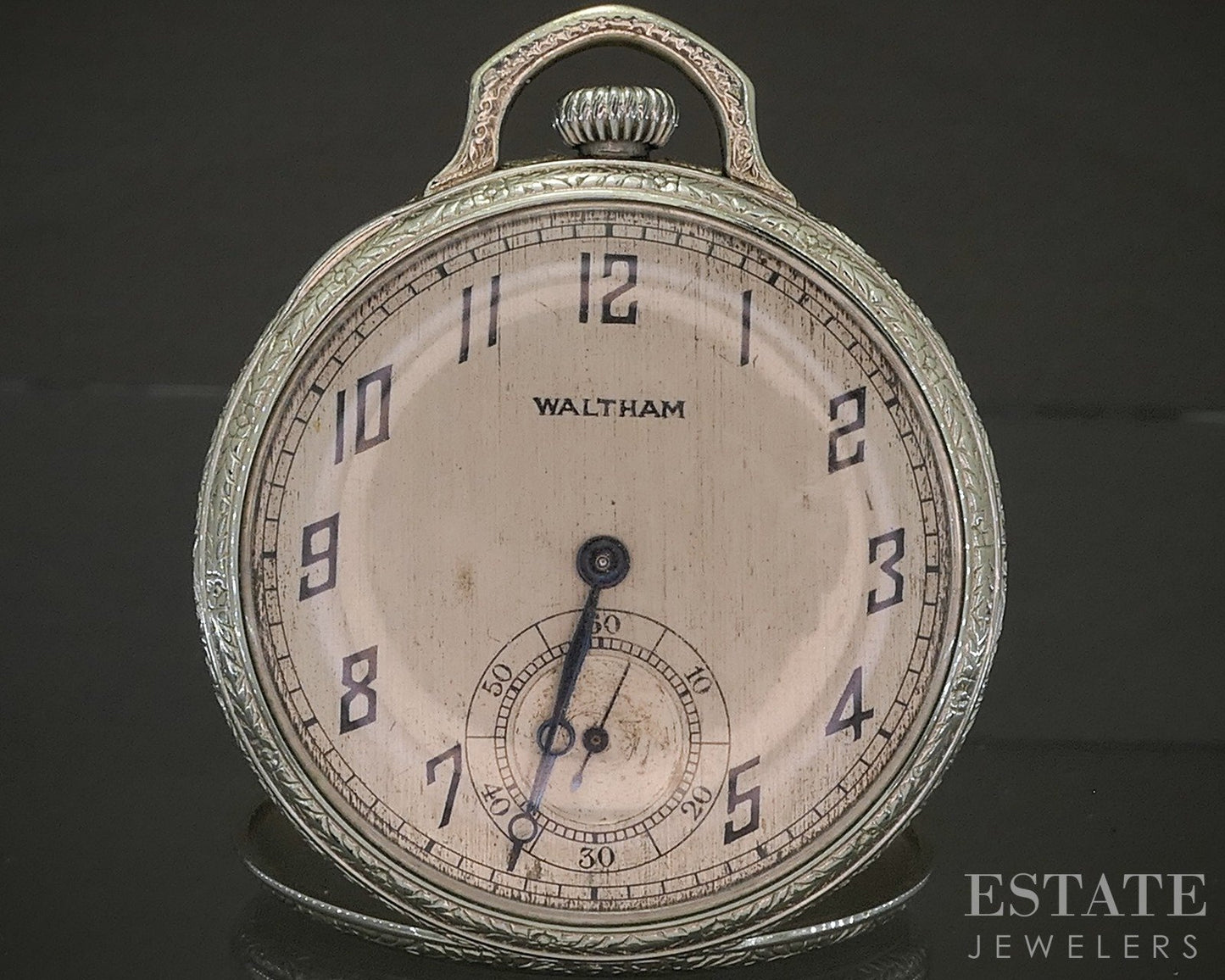 Antique Gold Filled Waltham Grade 220 15j Pocket Watch p26055