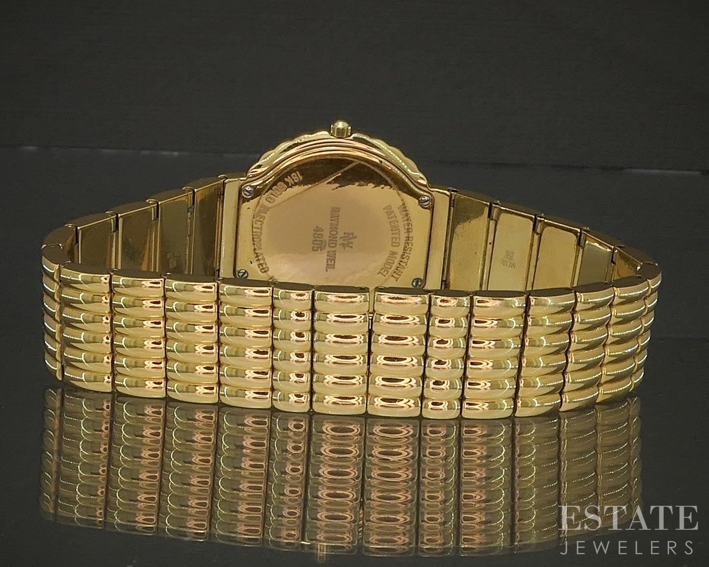 Raymond Weil Geneve Nabucco Date Gold Tone Bracelet Mens Watch p22484
