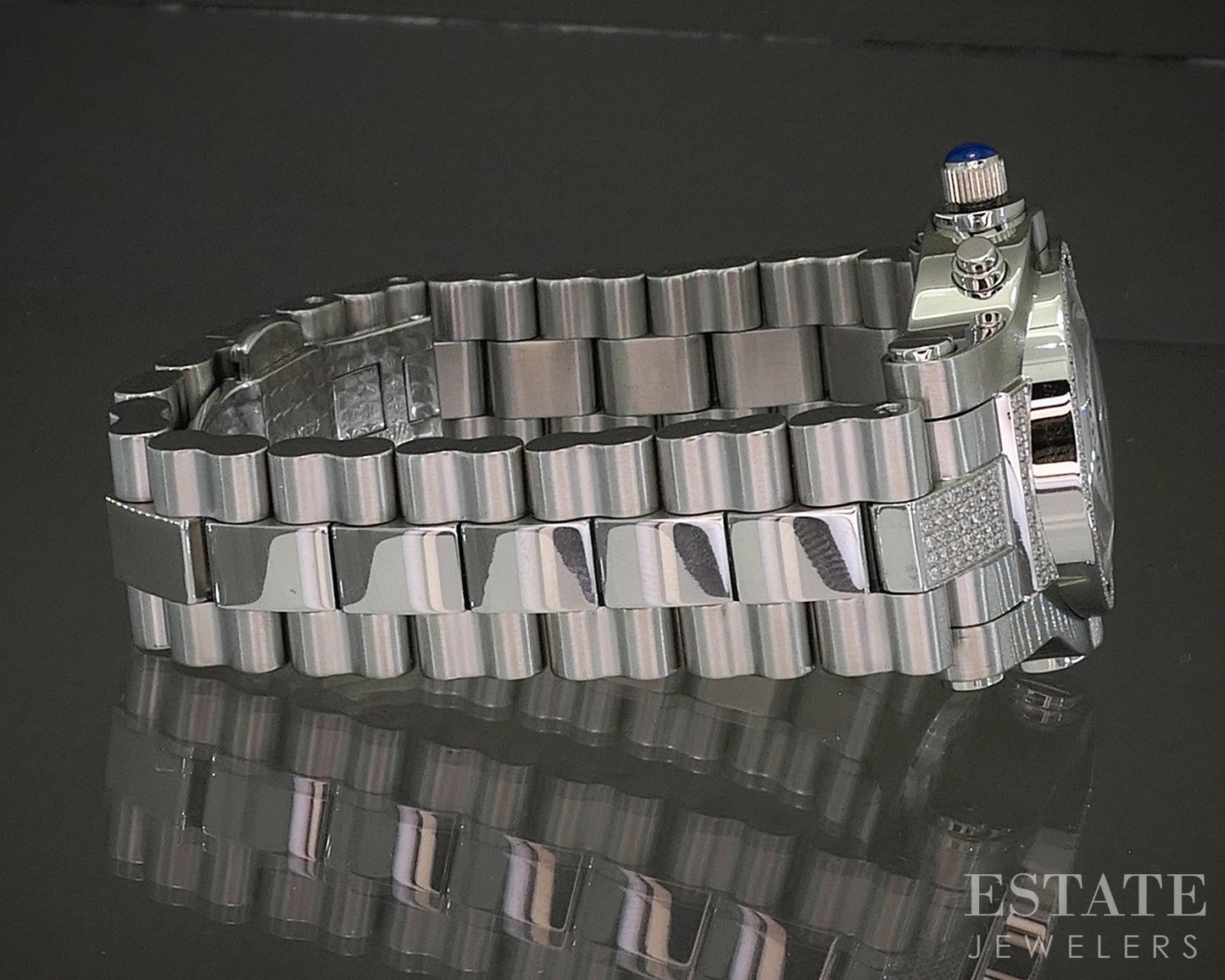 Renato Beauty Chronograph Pave Diamond Bracelet Ladies Watch p26501