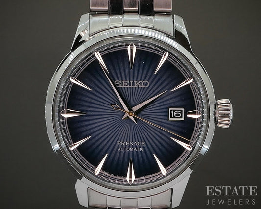 Seiko Presage Blue Automatic Cocktail Time 4R35-01T0 Mens Watch p18728