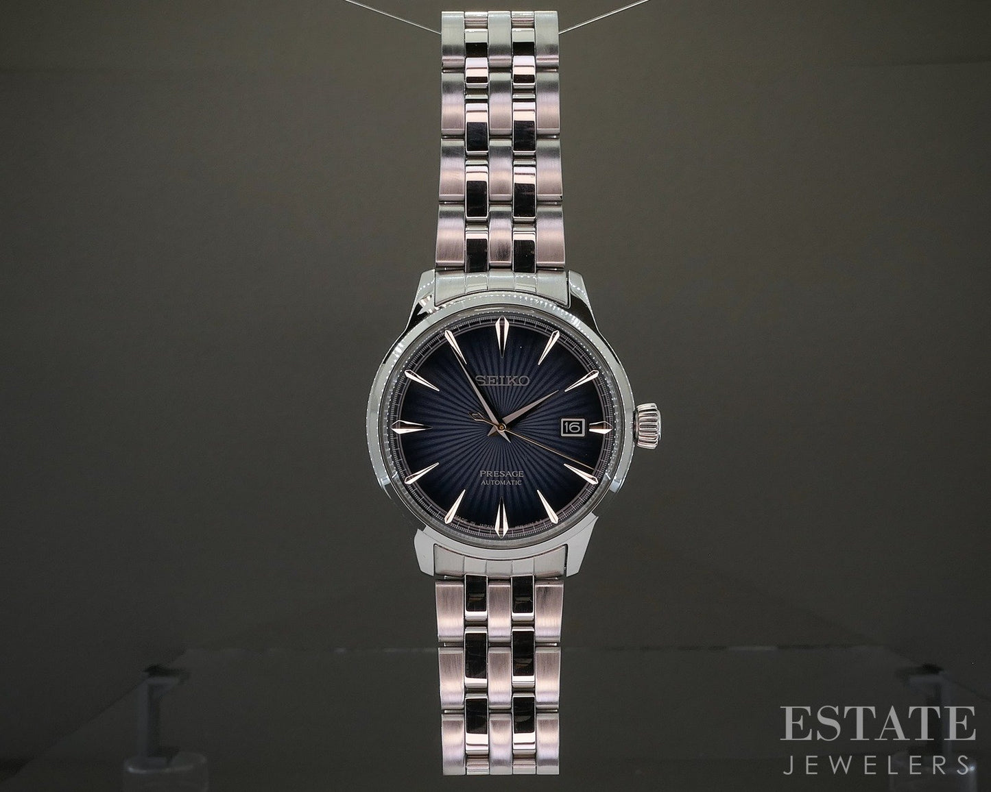 Seiko Presage Blue Automatic Cocktail Time 4R35-01T0 Mens Watch p18728