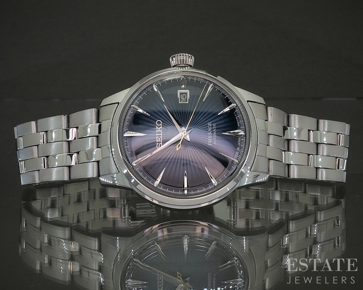 Seiko Presage Blue Automatic Cocktail Time 4R35-01T0 Mens Watch p18728