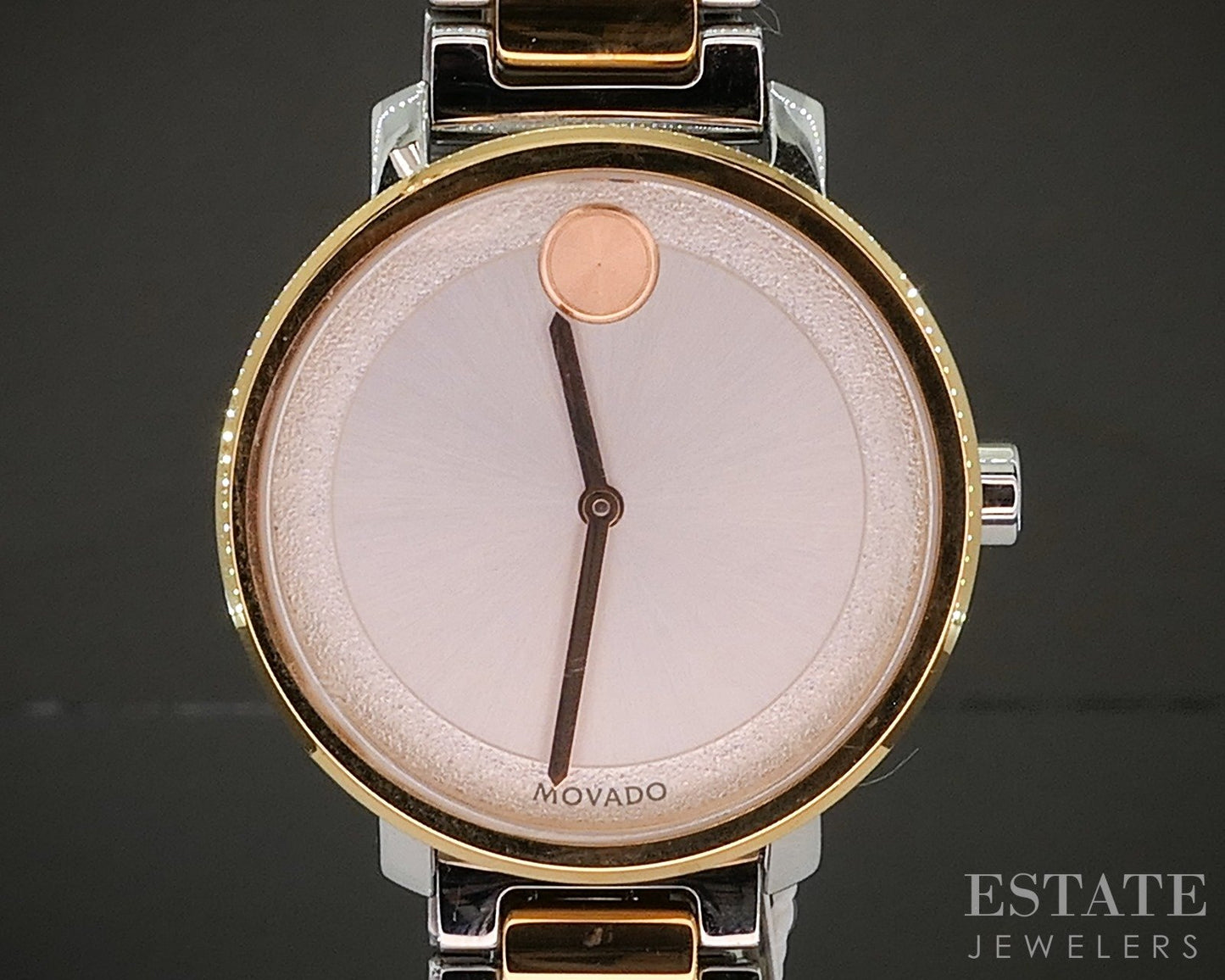 Movado Bold Two Tone Bracelet Ladies Watch p19070