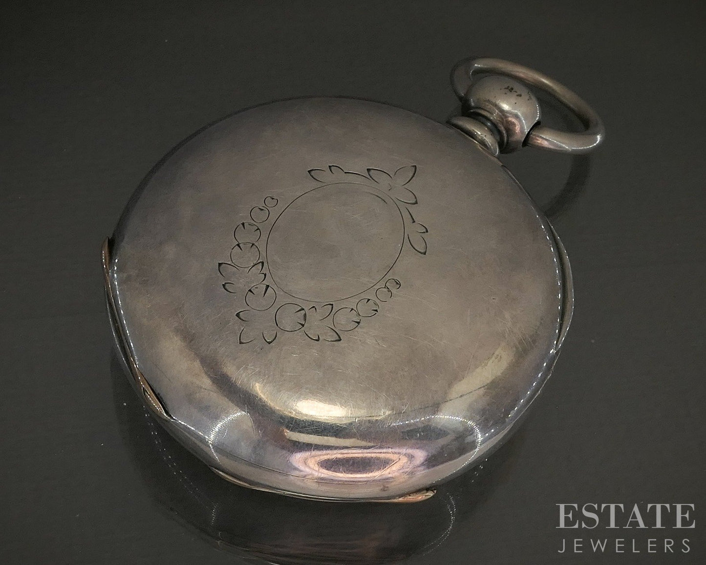 Antique Coin Silver Illinois Currier Grade Key Wind 13j Pocket Watch p26528