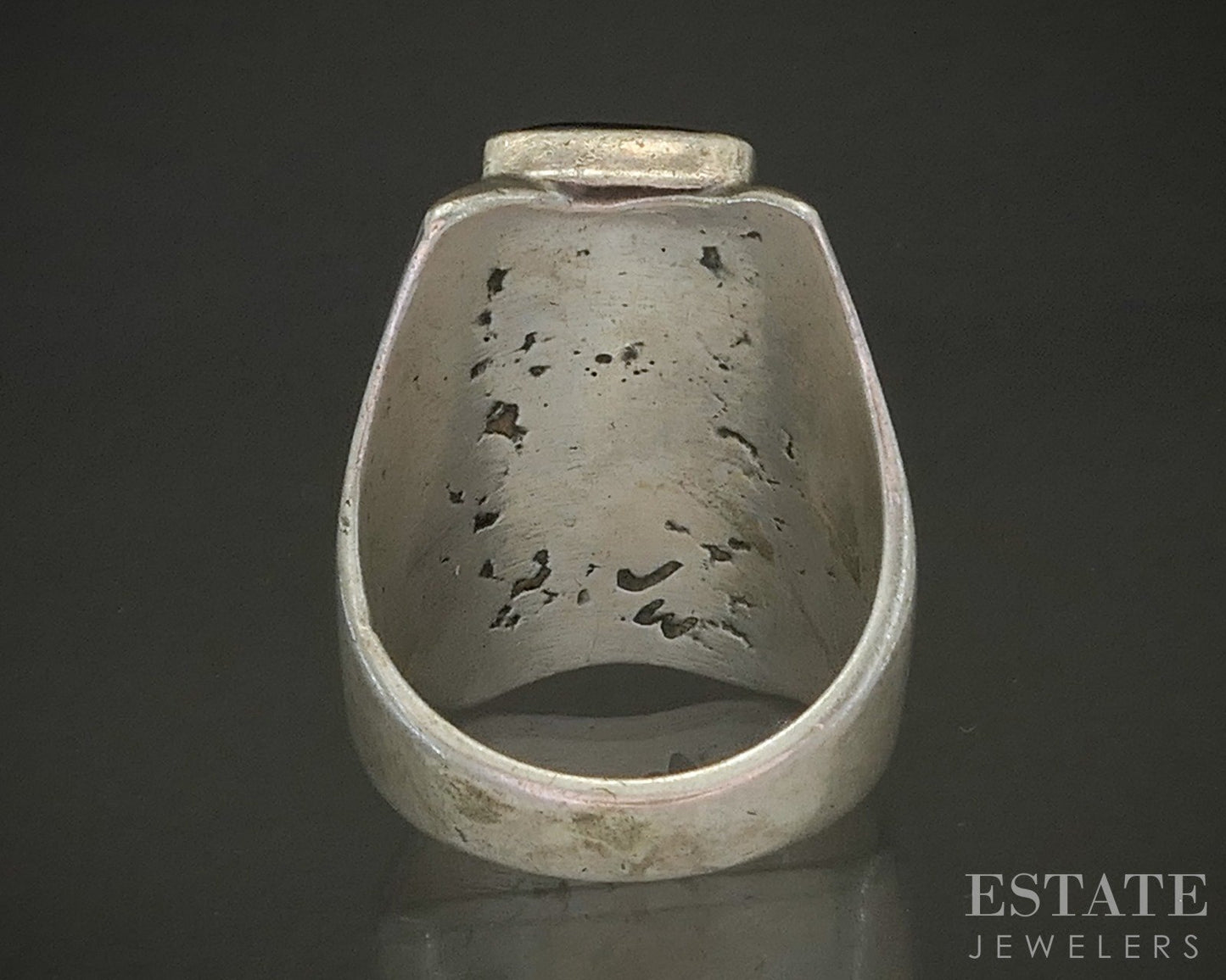 Vintage Sterling Natural Multi Gem Zuni Judy Wallace Mens Ring 20g p26630