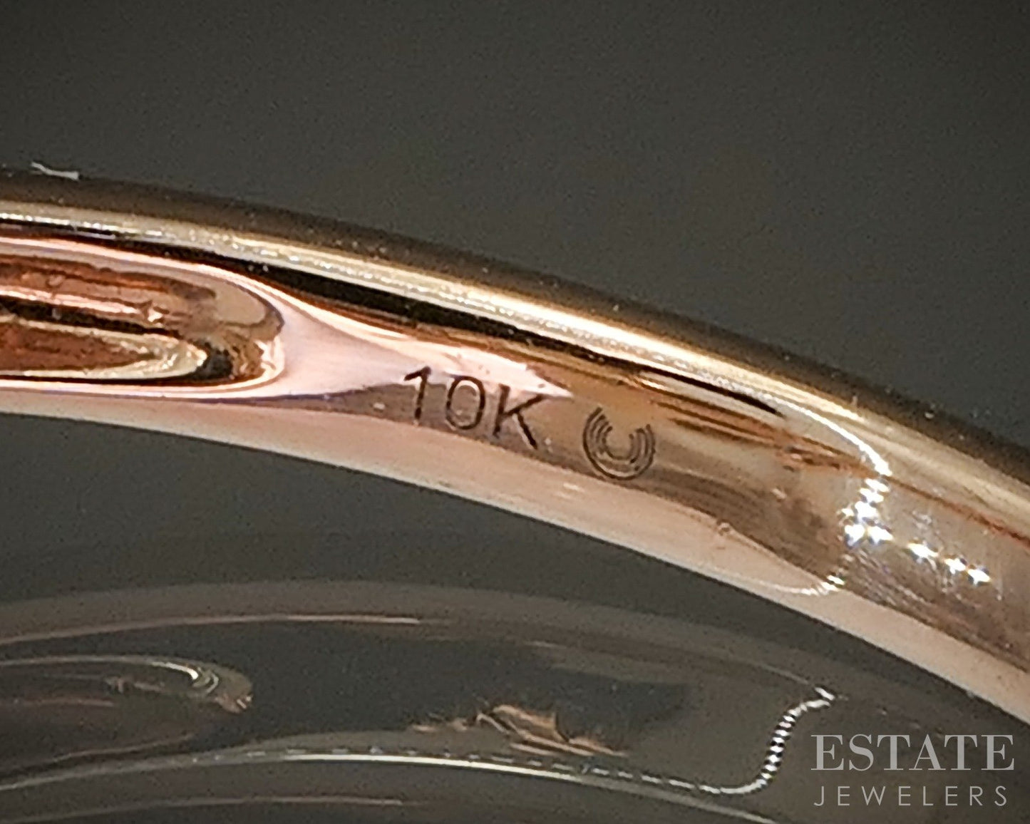 10k Rose Gold Disney Enchanted Rose Natural Diamond Bella Ring 4g p22537