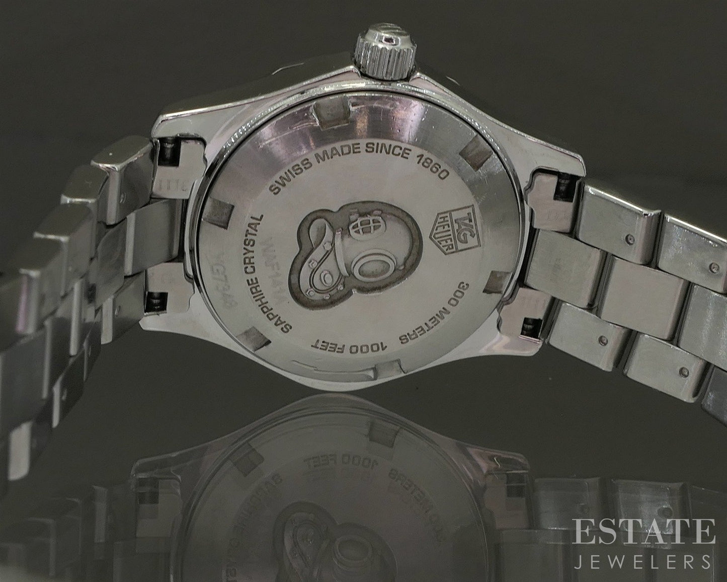 Tag Heuer Aquaracer Date WAF141A MOP Diamond Dial Stainless Ladies Watch p23864