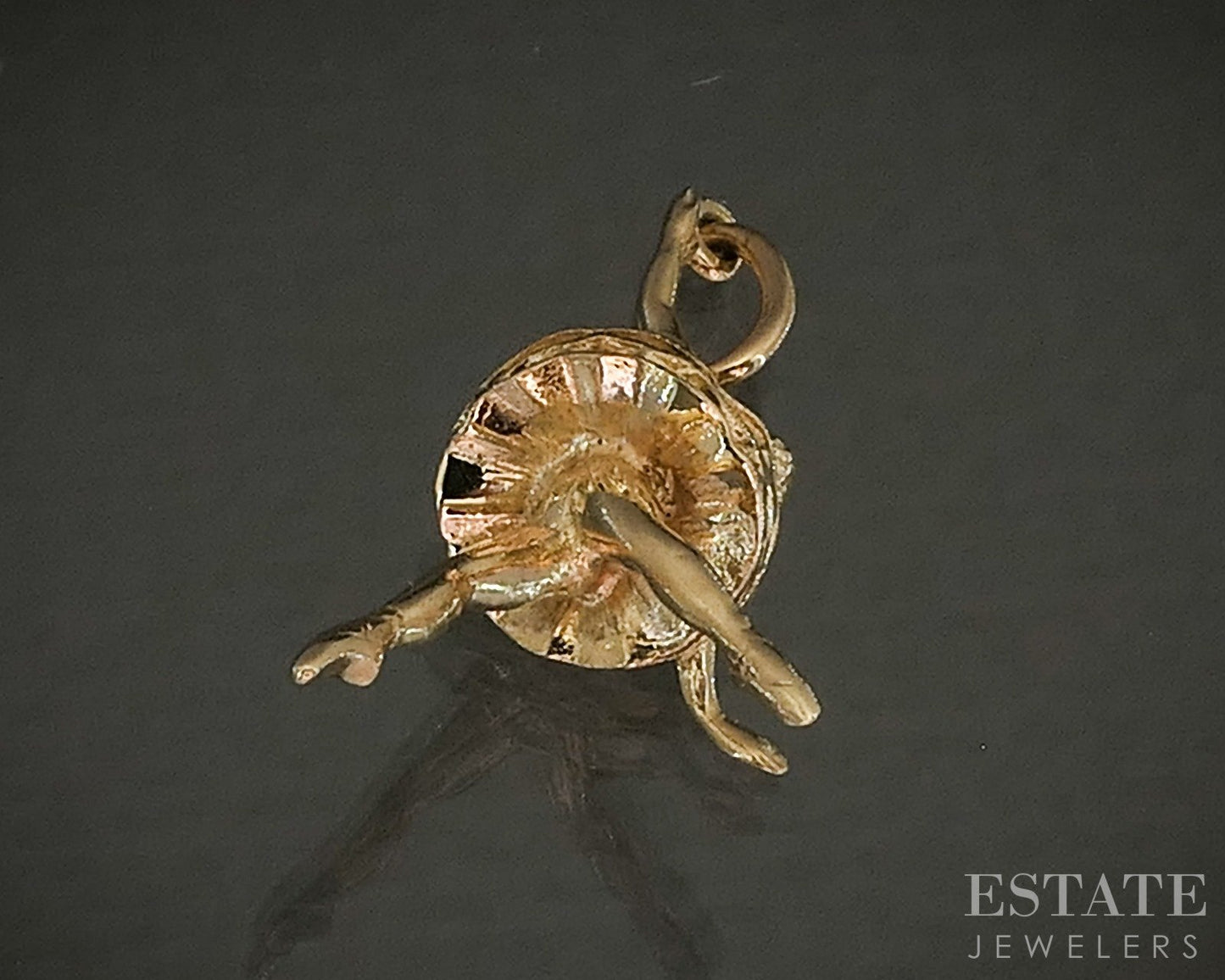 14k Yellow Gold Dimensional Ballerina Charm 2.0g p24803