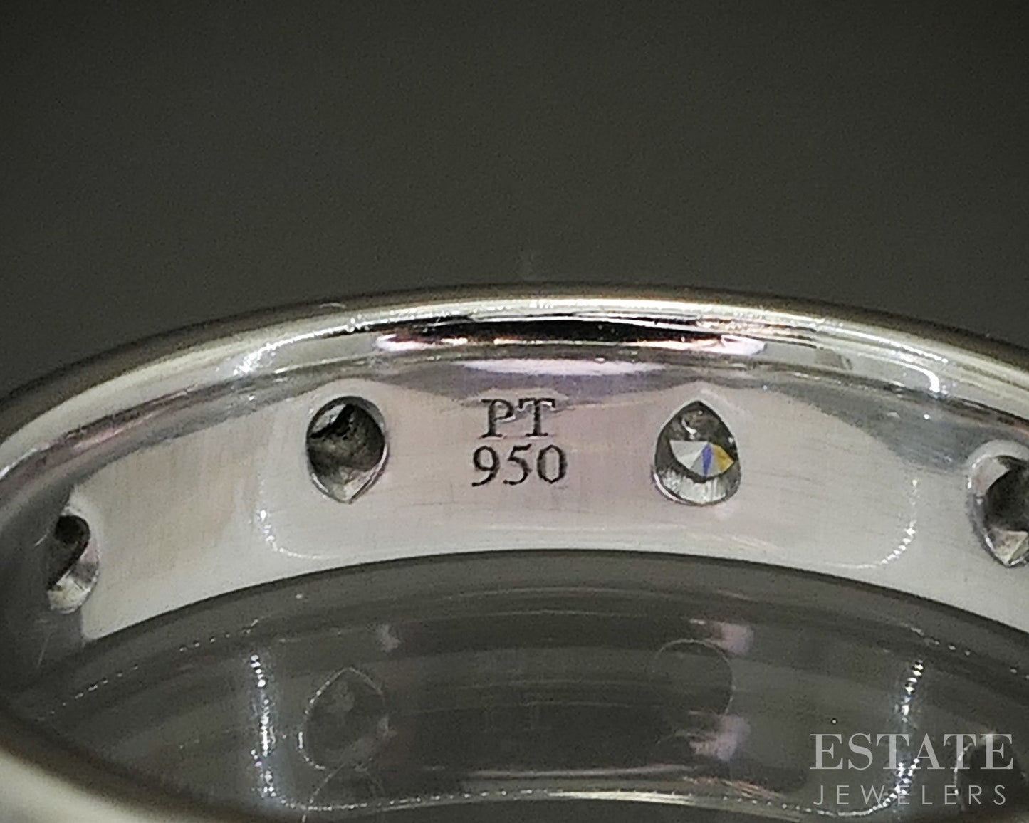 Platinum Tiffany & Co. Etoile .22ctw Diamond Wedding Band Ring 8.7g p24573