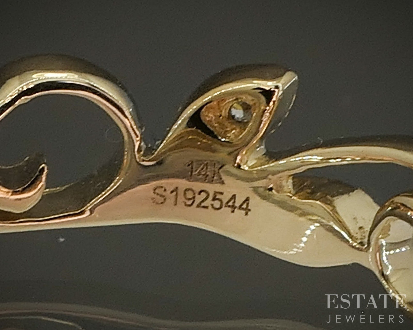 14k Yellow Gold Natural Diamond Gabriel & Co. Stackable Band 3.1g p24302