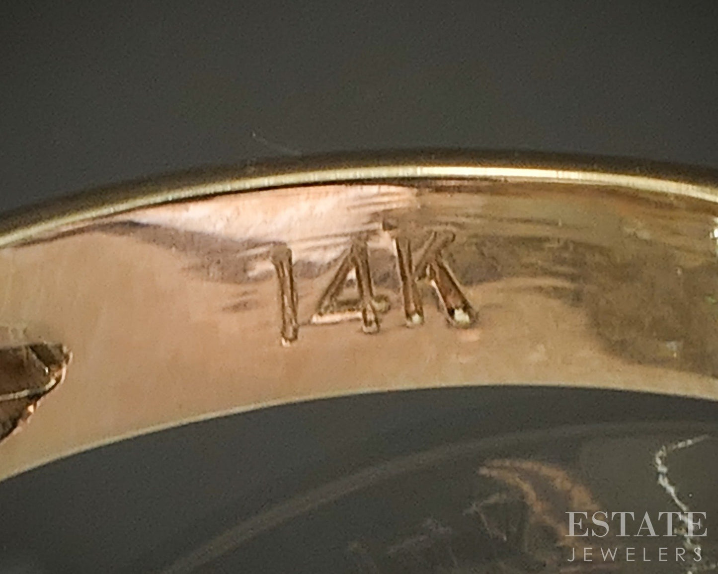 Vintage 14k Yellow Gold Natural .35ctw Diamond Ladies Infinity Band 5.1g p24361