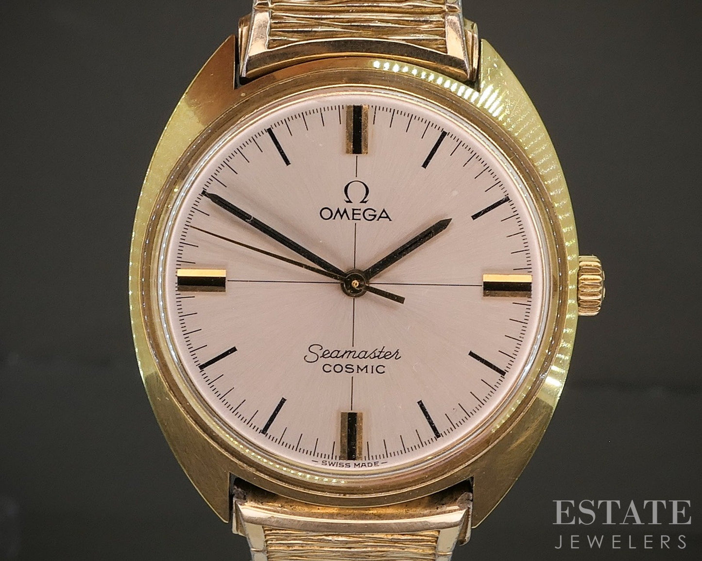 Vintage Omega Seamaster Cosmic 135.016 Crosshair Mens Watch p26356