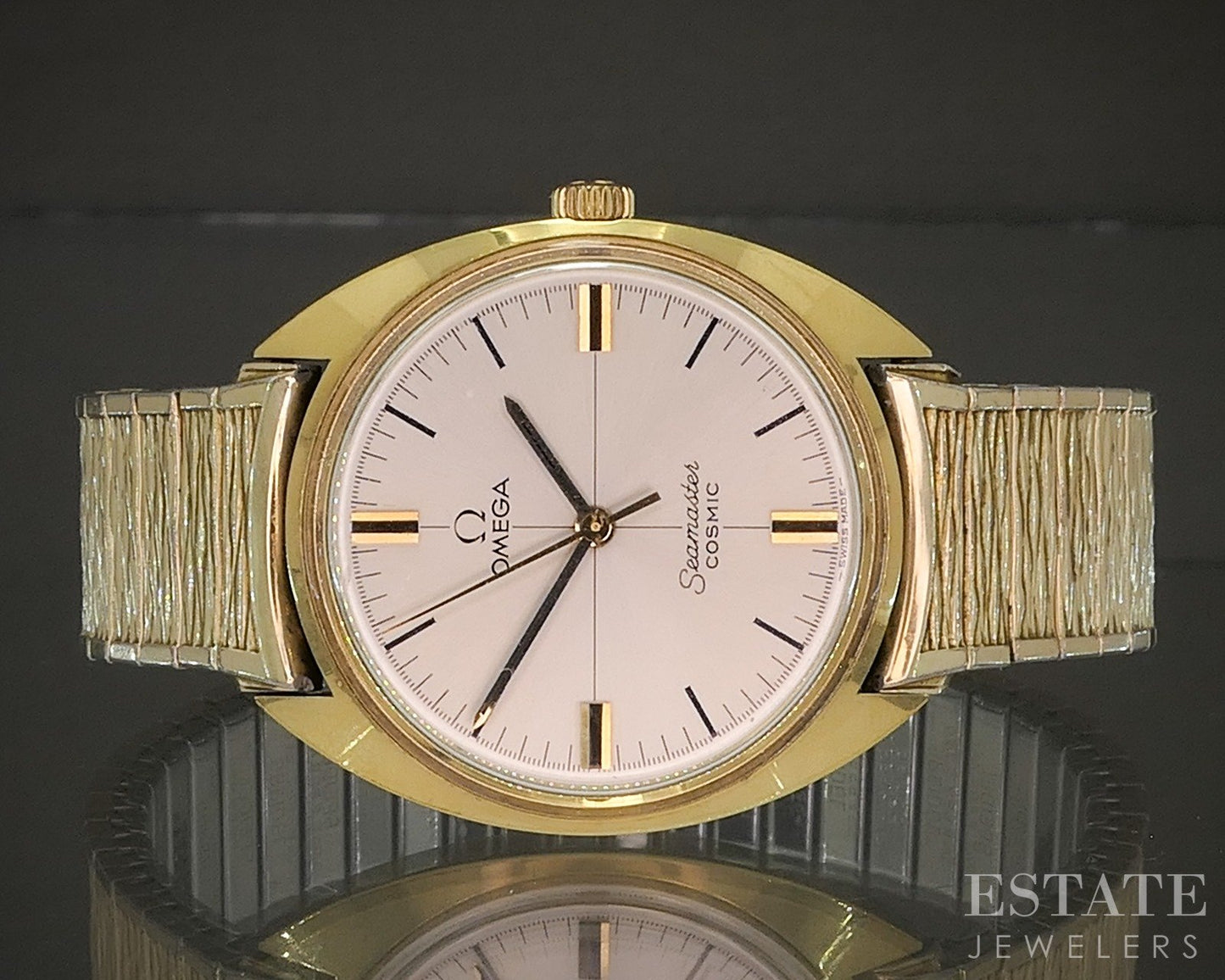 Vintage Omega Seamaster Cosmic 135.016 Crosshair Mens Watch p26356