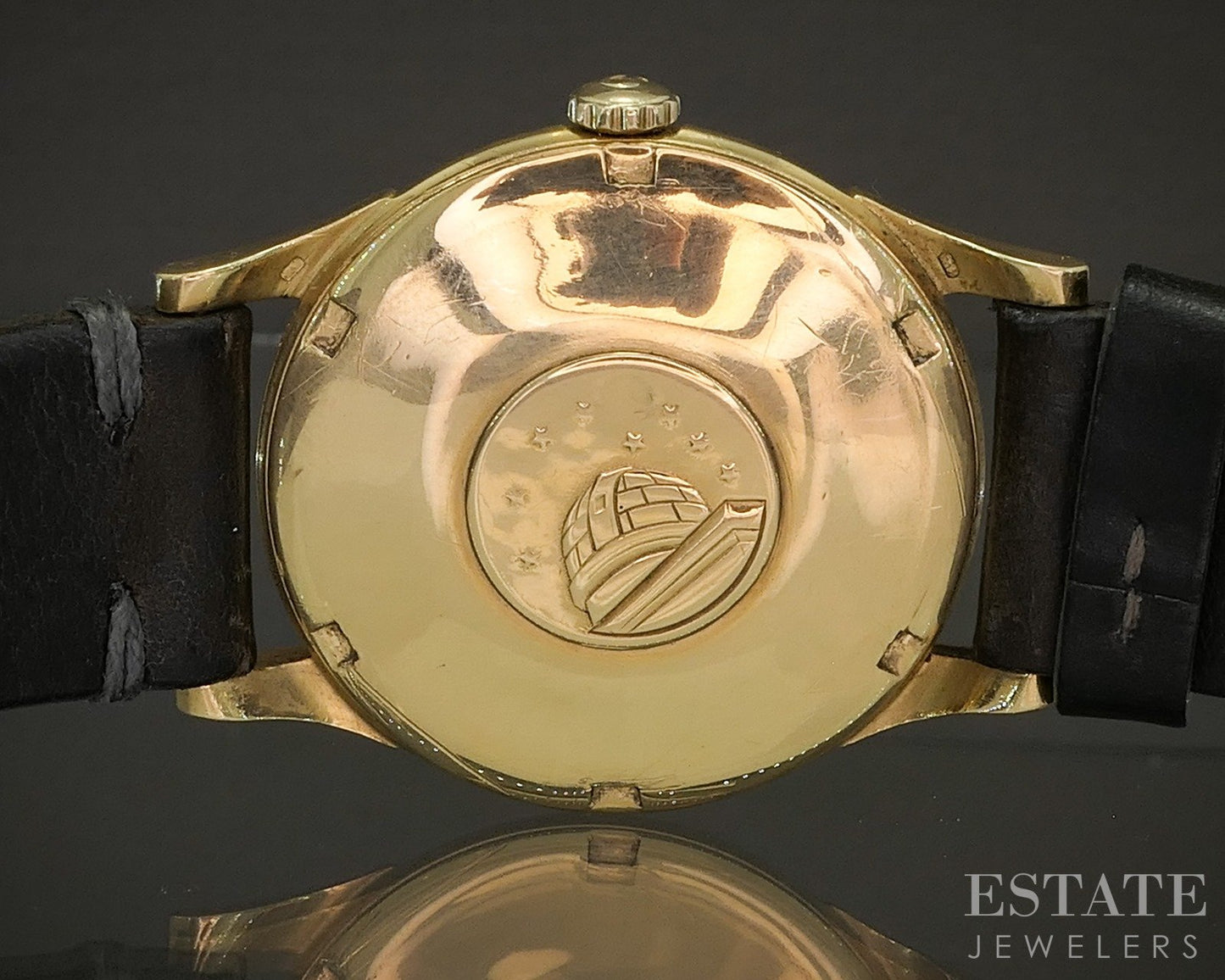 Vintage 1959 Omega Constellation Pie Pan 18k Yellow Gold Cal. 551 Watch p26351