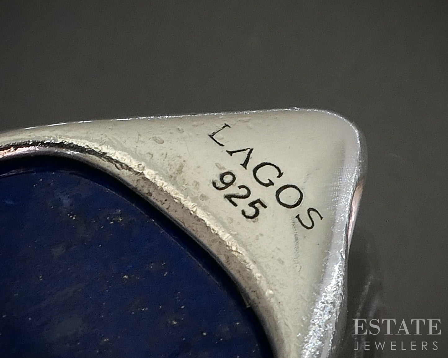 Sterling Lagos Caviar Maya Lapis Lazuli Quartz Doublet Pendant 11.2g p26592
