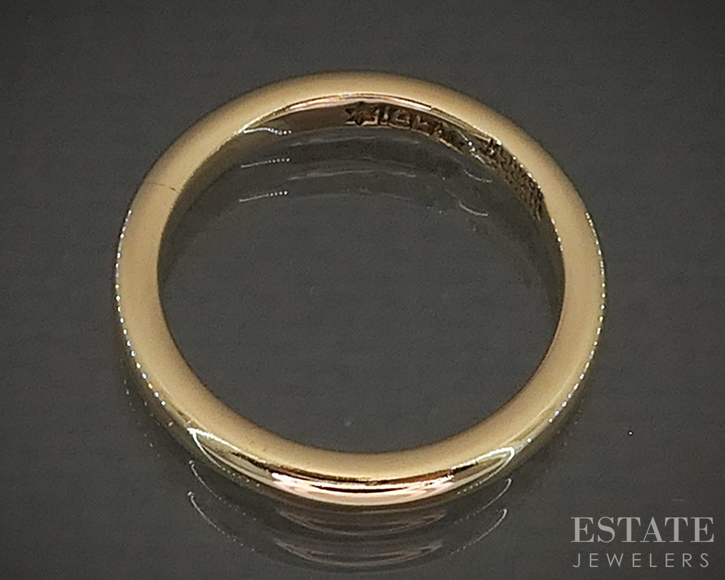 Vintage 18k Yellow Gold Mermod Jaccard King Ladies Wedding Band 3.8g p24514b