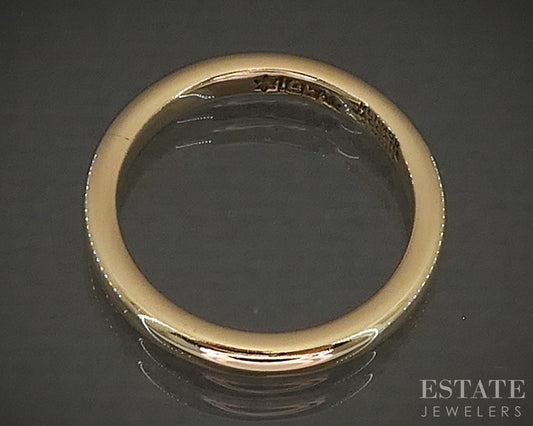 Vintage 18k Yellow Gold Mermod Jaccard King Ladies Wedding Band 3.8g p24514b