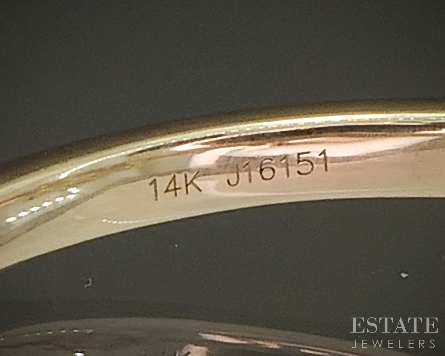 14k Yellow Gold OEC Natural .79ct Diamond Solitaire Engagement Ring p27181