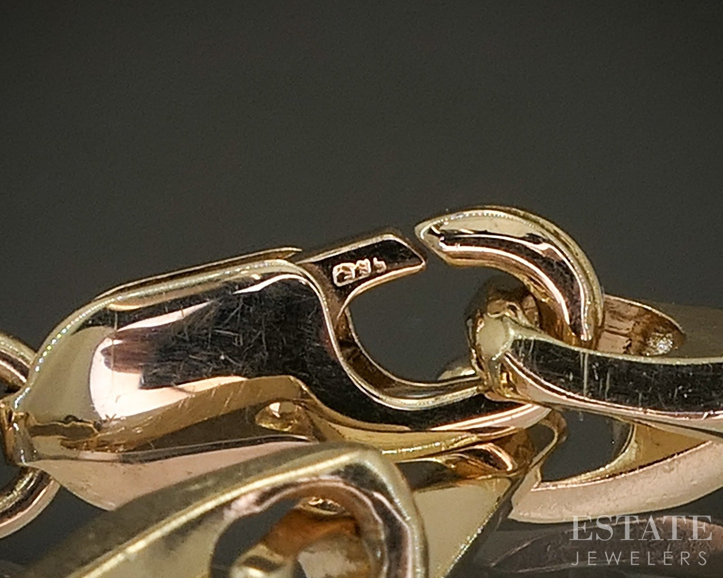 14k Yellow Gold Fancy Chain Link Ladies Bracelet 9.4g 7.25"L p26035