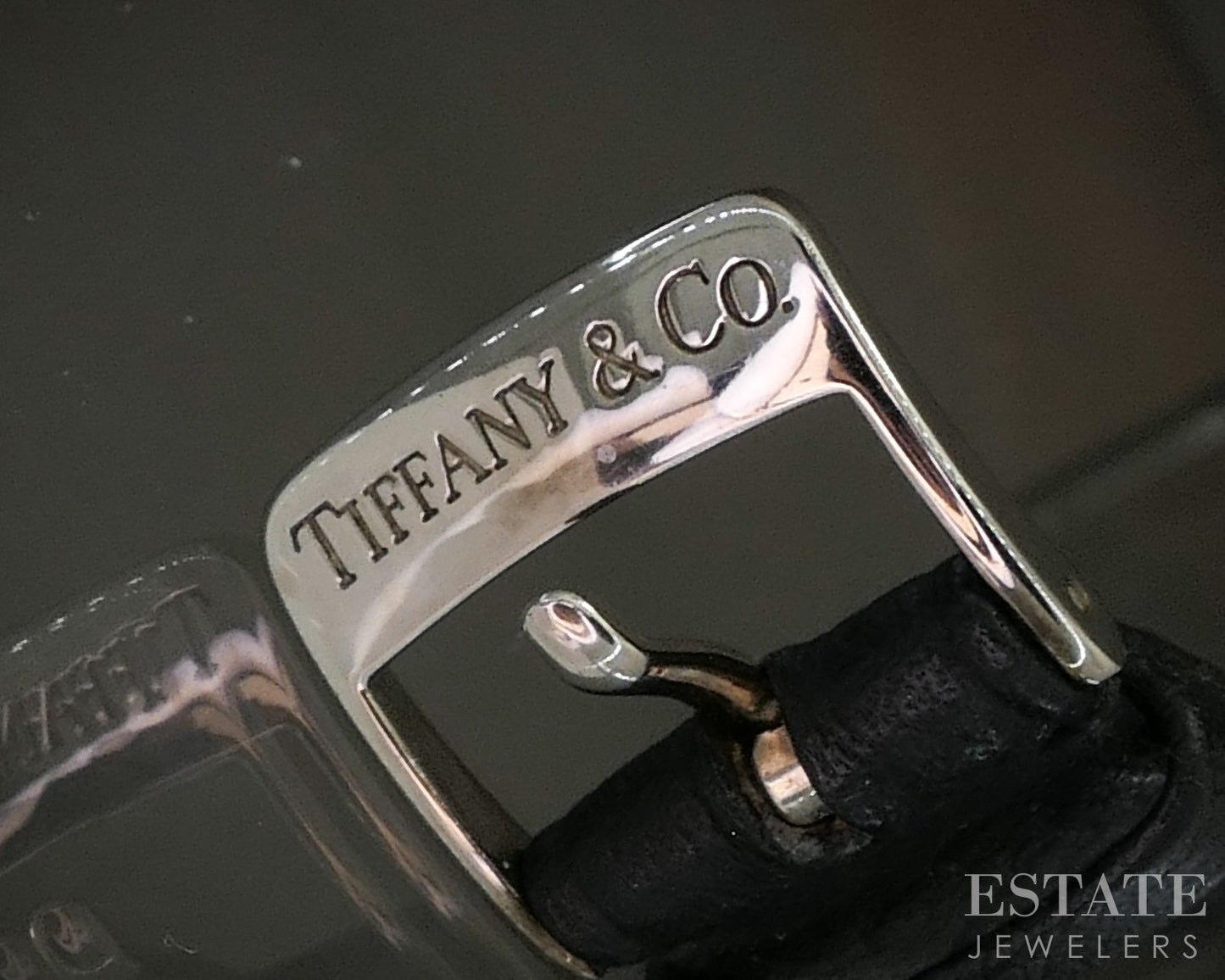Tiffany & Co Stainless Tank Ladies Watch p18194