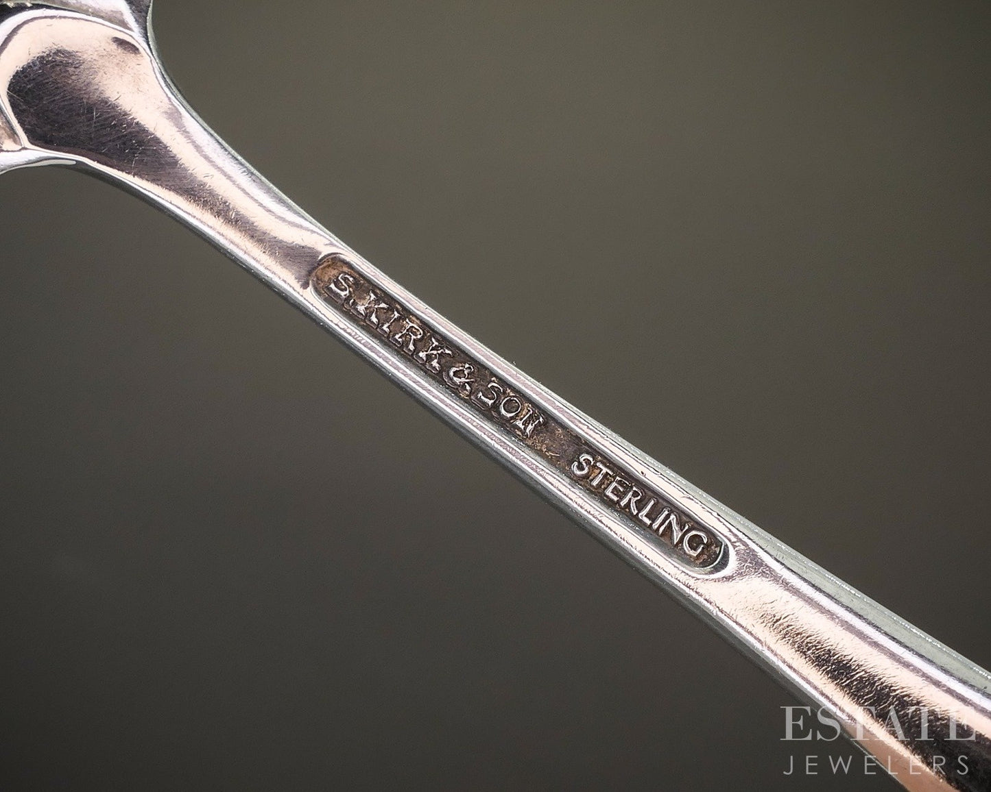Vintage Sterling Silver S. Kirk & Son Feeding Spoon 23.4g p26434
