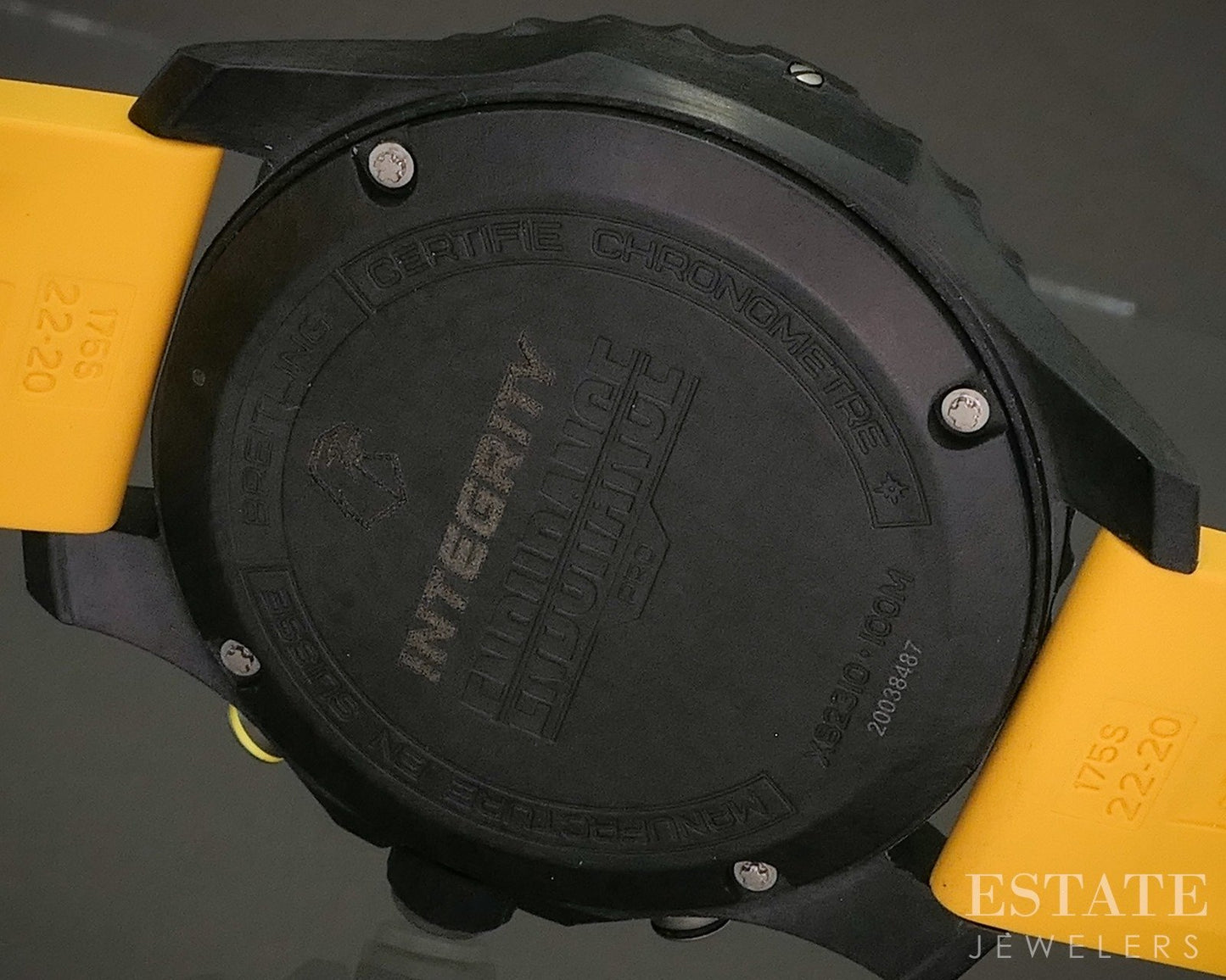 Breitling Endurance Pro Chronometer Black Dial Yellow X82310 Mens Watch p26298