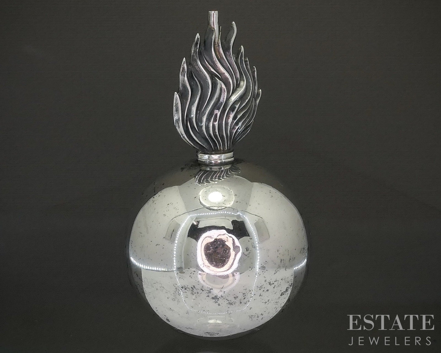 Antique Sterling Silver Wright & Davies Grenade Cigar Lighter 233g p25591