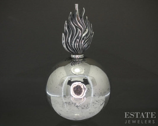 Antique Sterling Silver Wright & Davies Grenade Cigar Lighter 233g p25591