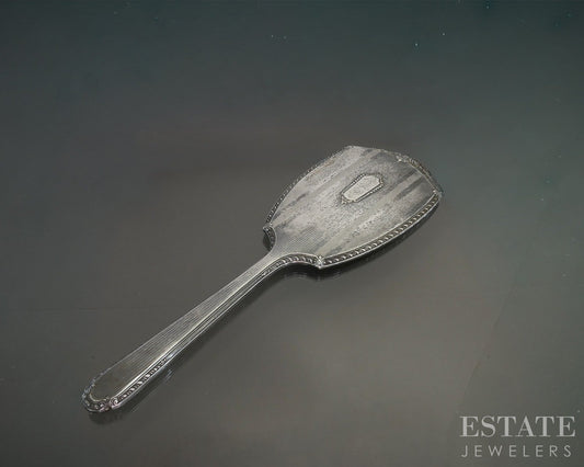 Antique Sterling Silver Saart Brother Large Hand Mirror 175g p25625