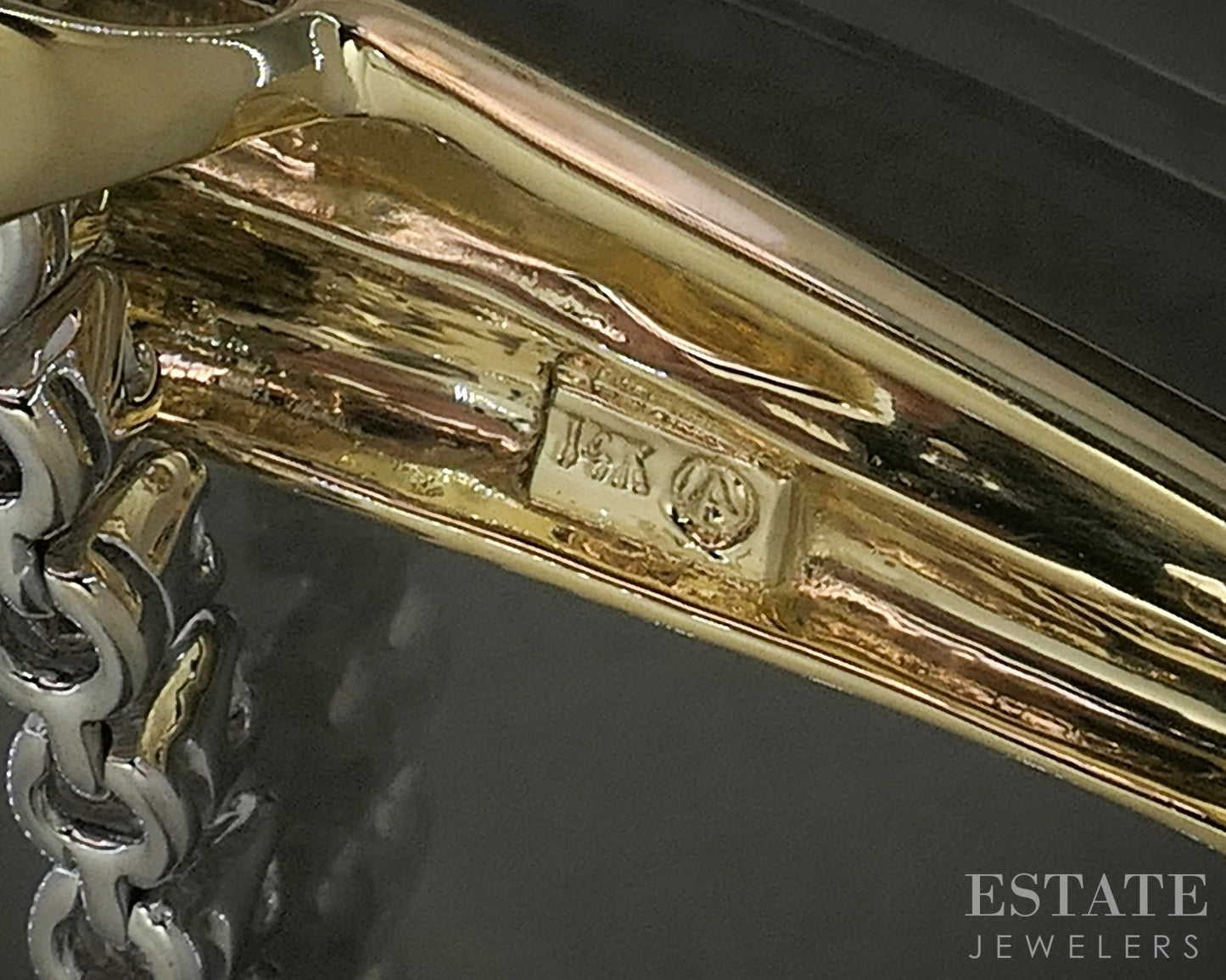 14k Yellow & White Gold Natural .75ctw Diamond Bypass Y-Necklace 13g 18"L p24298