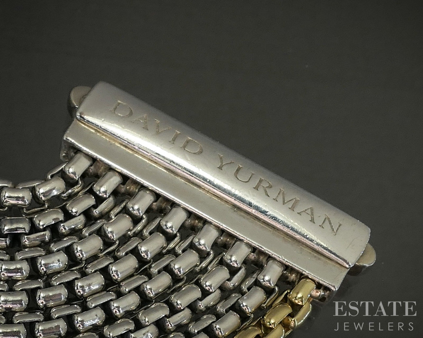 18k & Sterling David Yurman 8-Row Box Chain Bracelet 94.7g 7"L p25020