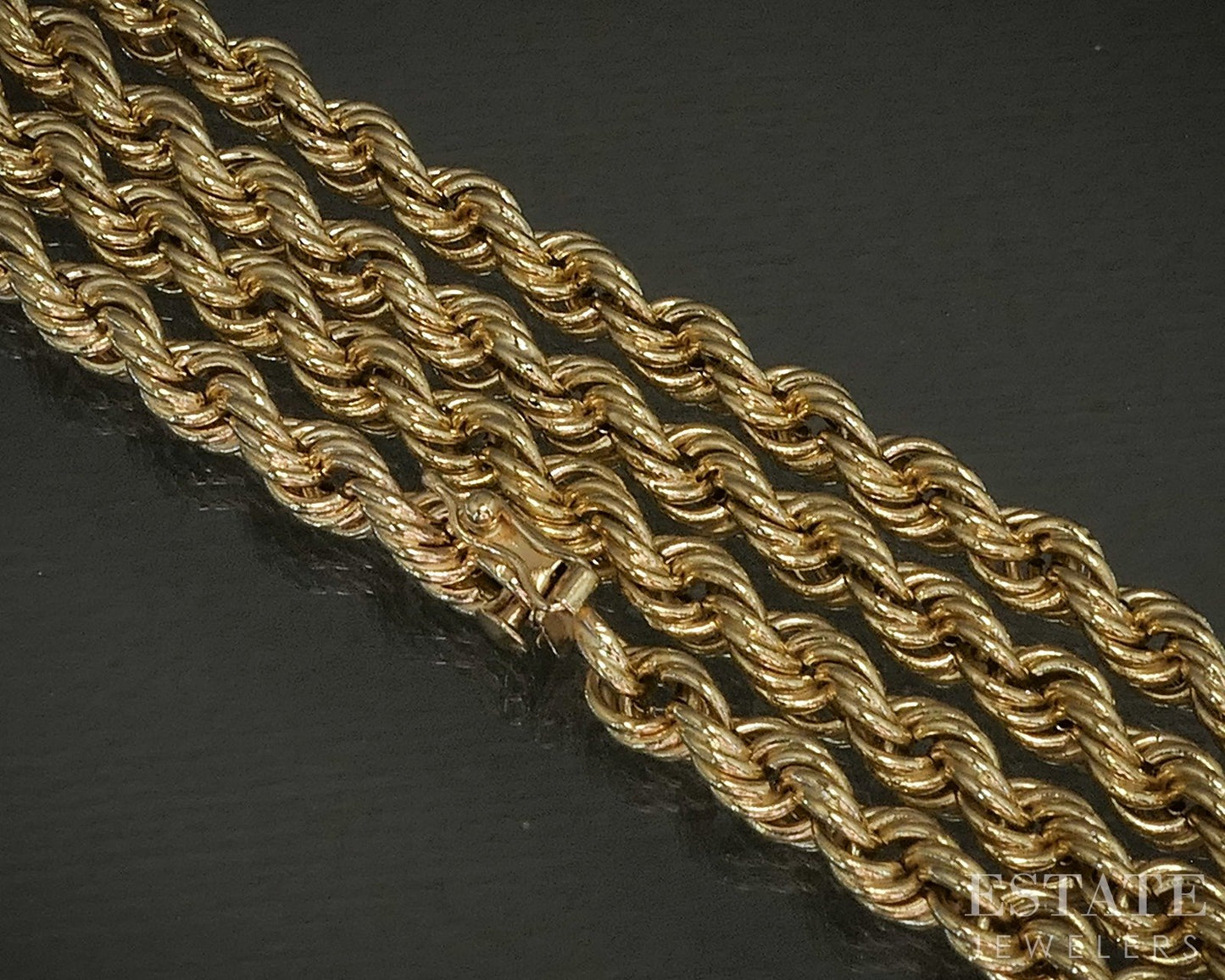 14k Yellow Gold 5.5mm Rope Chain Link Mens Necklace 36g 29.5"L p24917
