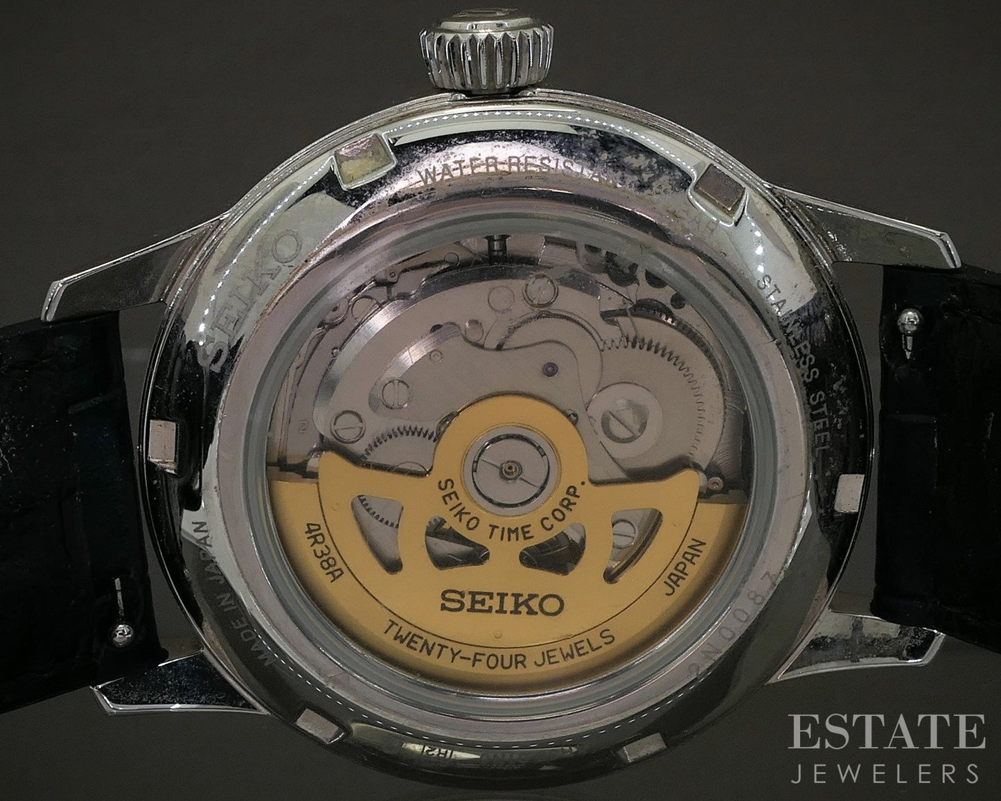 Seiko Presage Blue Automatic Open Heart 4r38-01n0 Mens Watch p27012