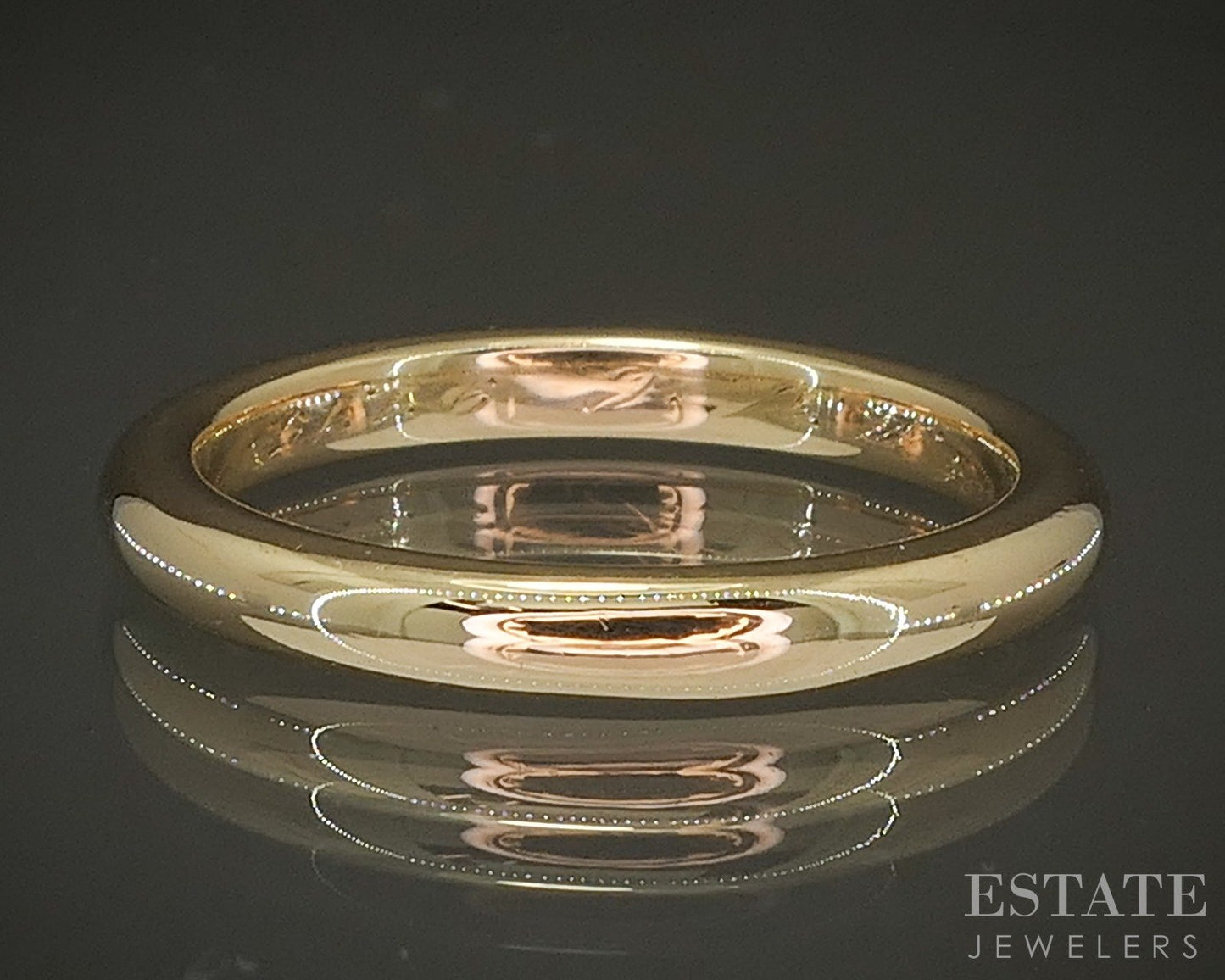 Antique 18k Yellow Gold 2.6mm Smooth Ladies Wedding Band 4.7g p27059