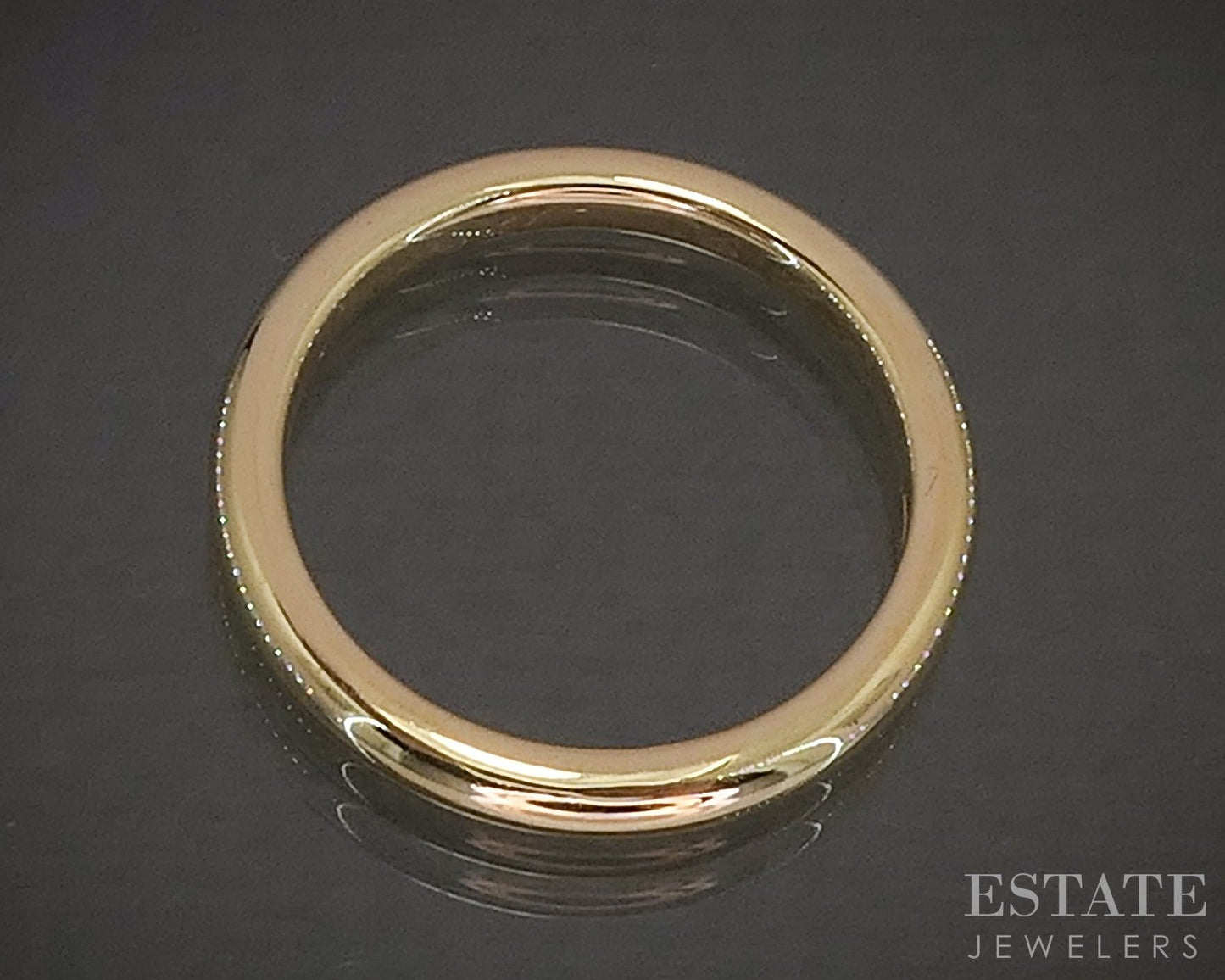 Antique 18k Yellow Gold 2.6mm Smooth Ladies Wedding Band 4.7g p27059