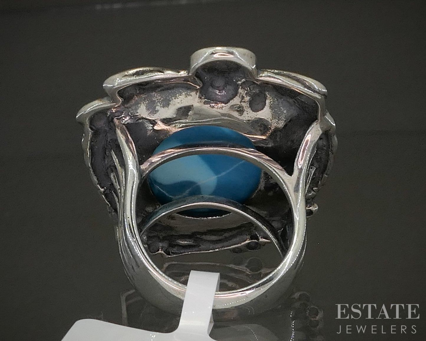 Sterling Silver Natural Sleeping Beauty Turquoise Ladies Ring 15.9g p28557