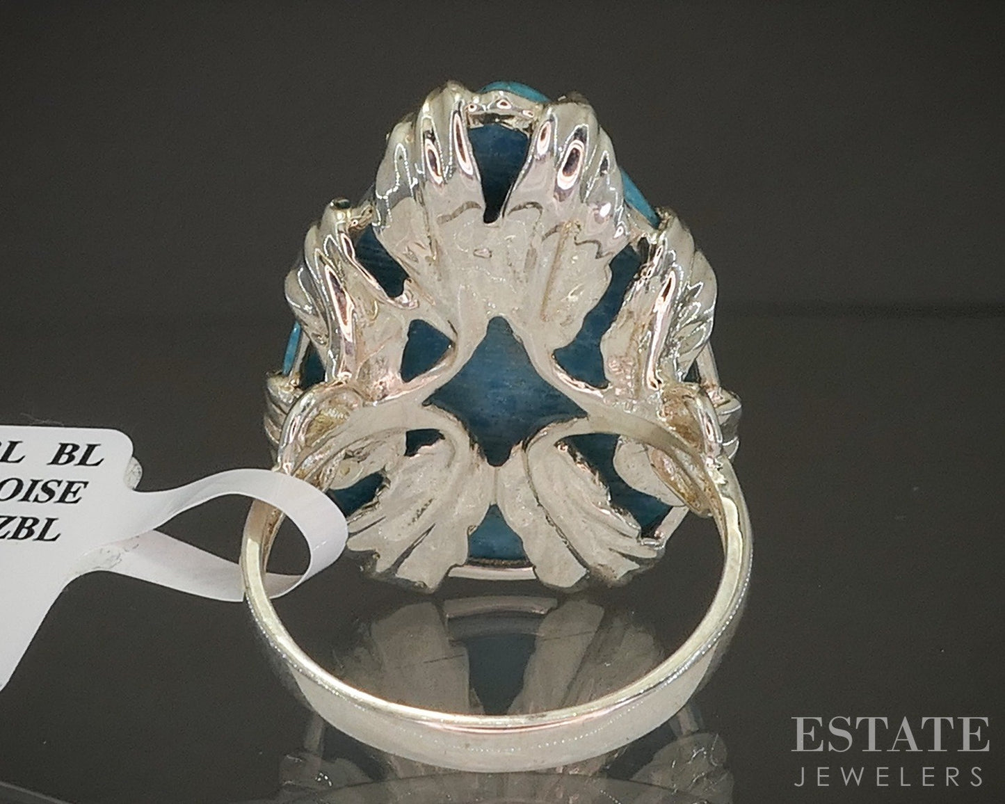 Sterling Silver Natural Kingman Turquoise Ladies Ring 8.8g p28593