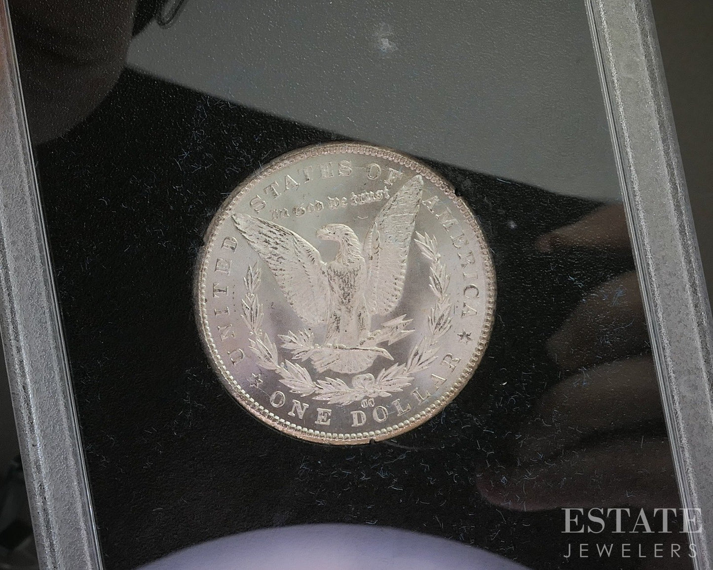 1885-CC Morgan Silver Dollar Carson City Uncirculated GSA Box Papers p28528