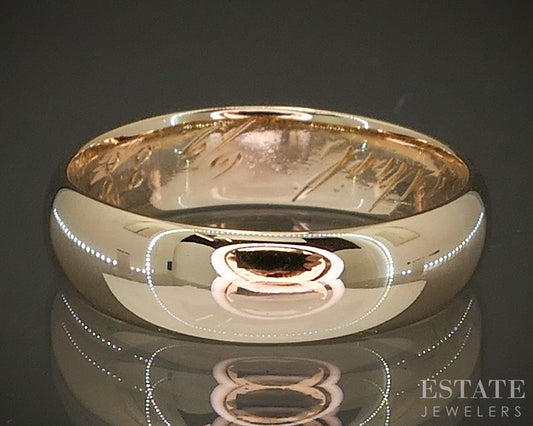 Antique 14k Yellow Gold 4.6mm Smooth Wedding Band 3.6g p27519