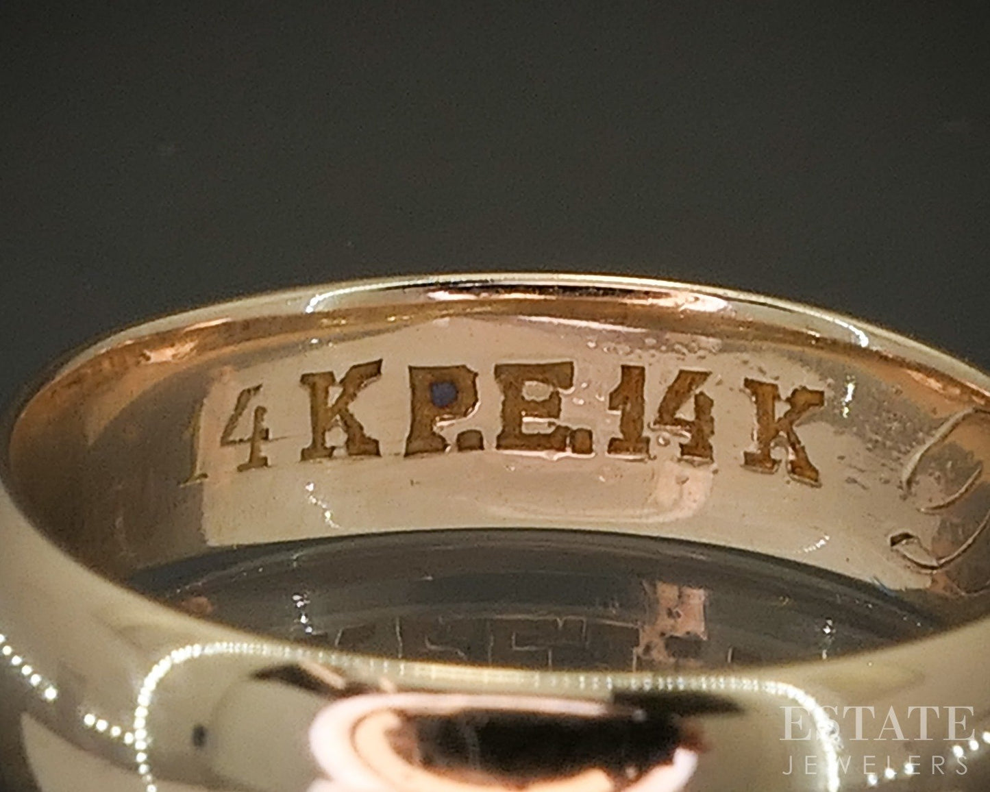 Antique 14k Yellow Gold 4.6mm Smooth Wedding Band 3.6g p27519
