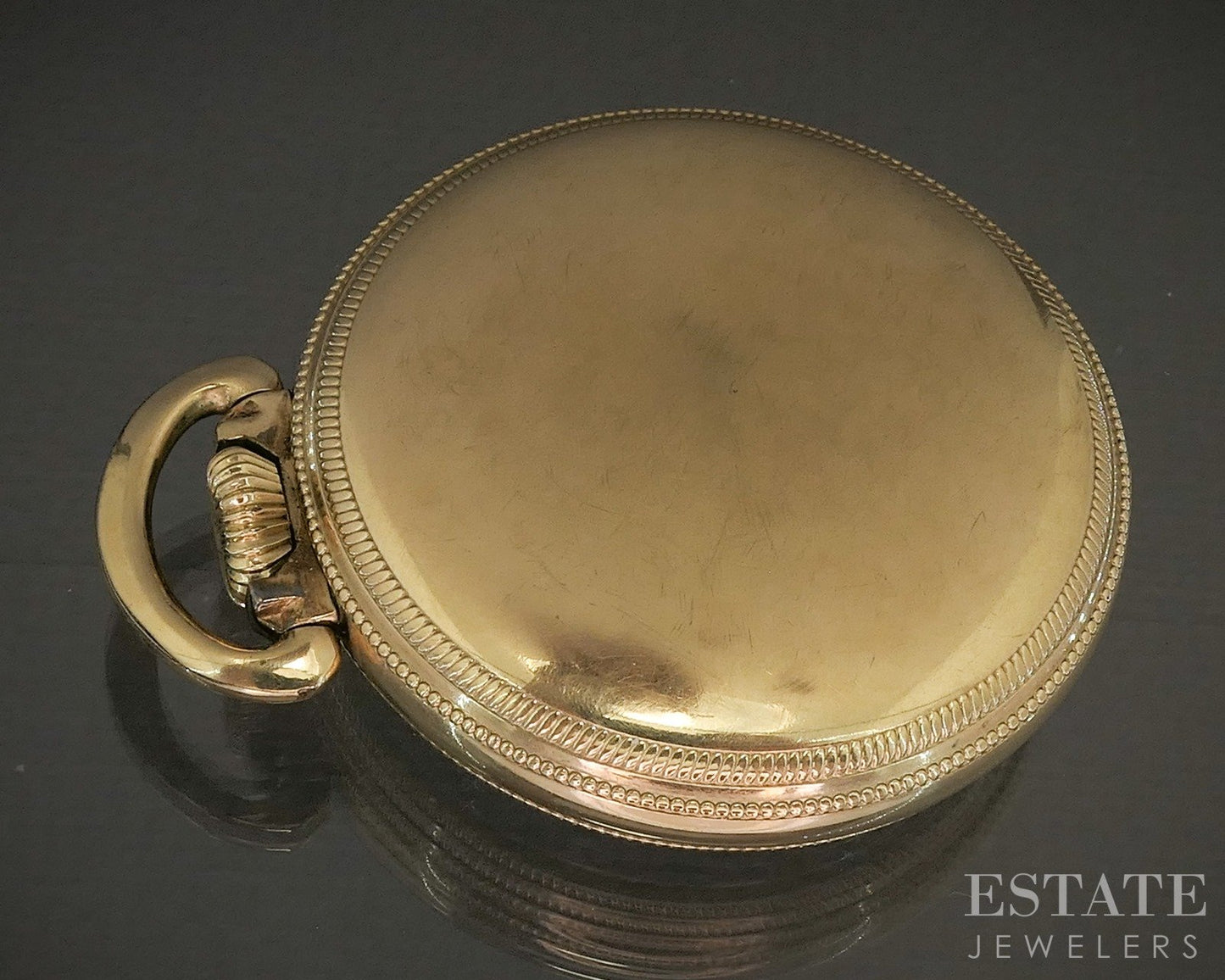 Antique Gold Filled Hamilton 992B Railway Special 21j Pocket Watch p29062