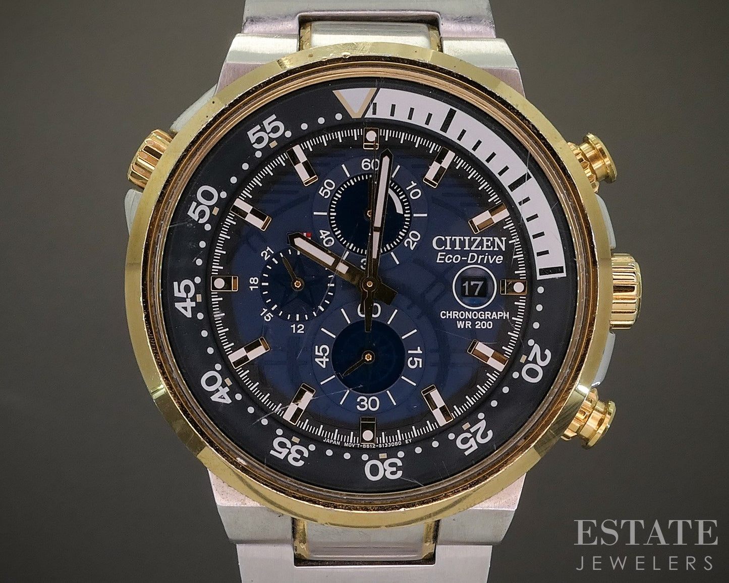 Citizen Eco Drive Solar Endeavor B612-S093058 Two Tone Mens Watch p19658