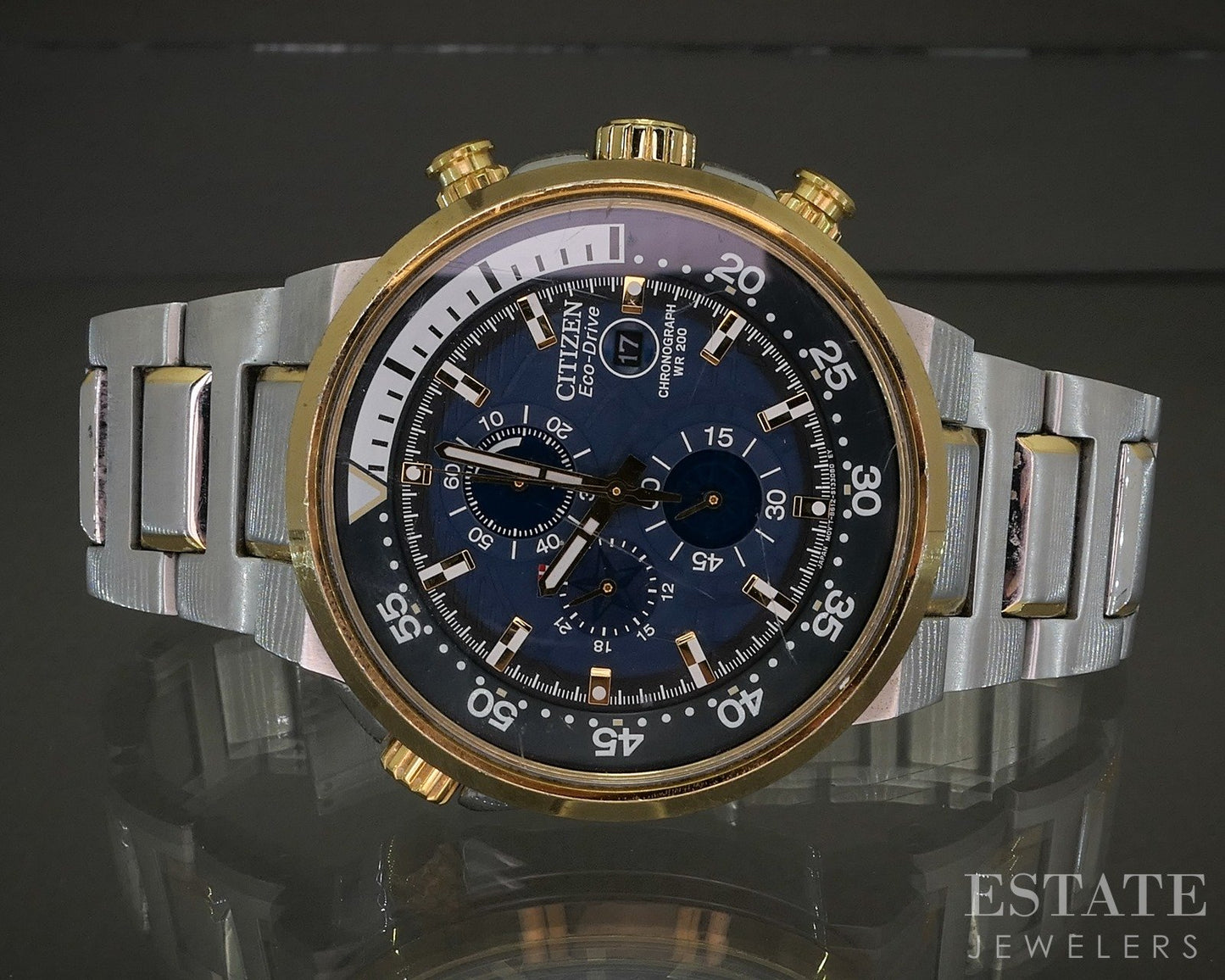Citizen Eco Drive Solar Endeavor B612-S093058 Two Tone Mens Watch p19658