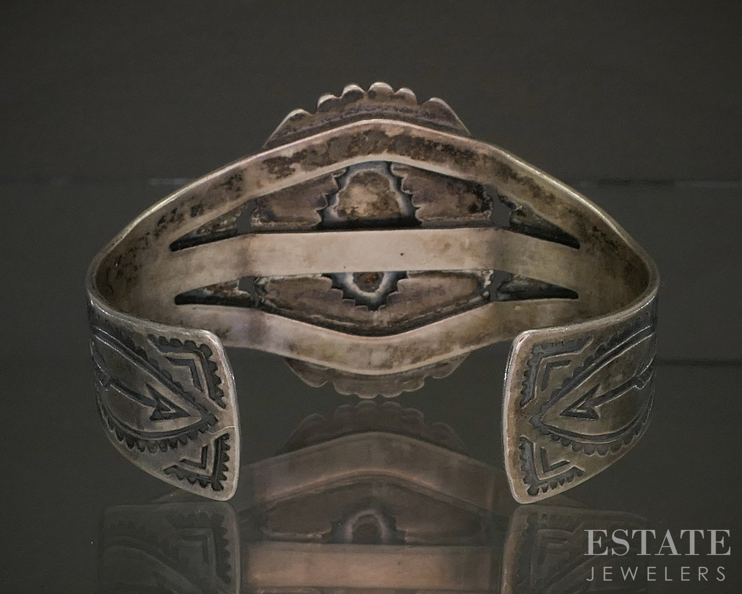 Vintage Sterling Turquoise Maisels Albuquerque Navajo Cuff Bracelet 49g p29134