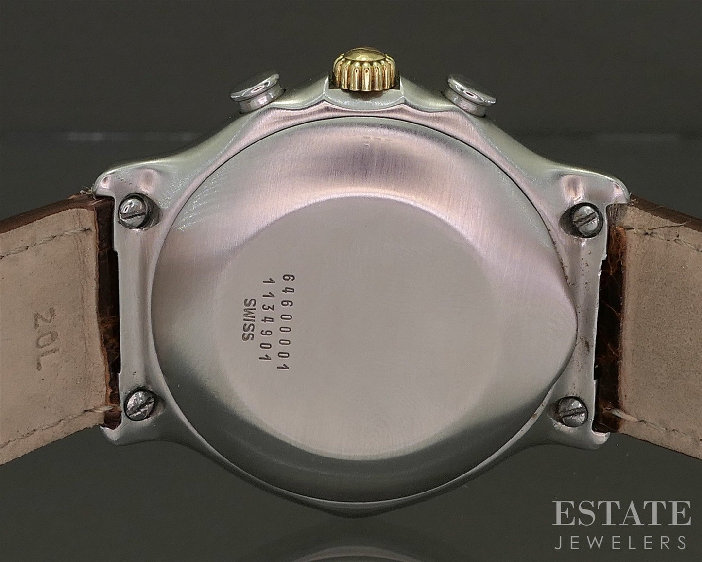 Ebel 1911 Zenith El Primero Automatic 18k Stainless Two Tone Mens Watch p27344