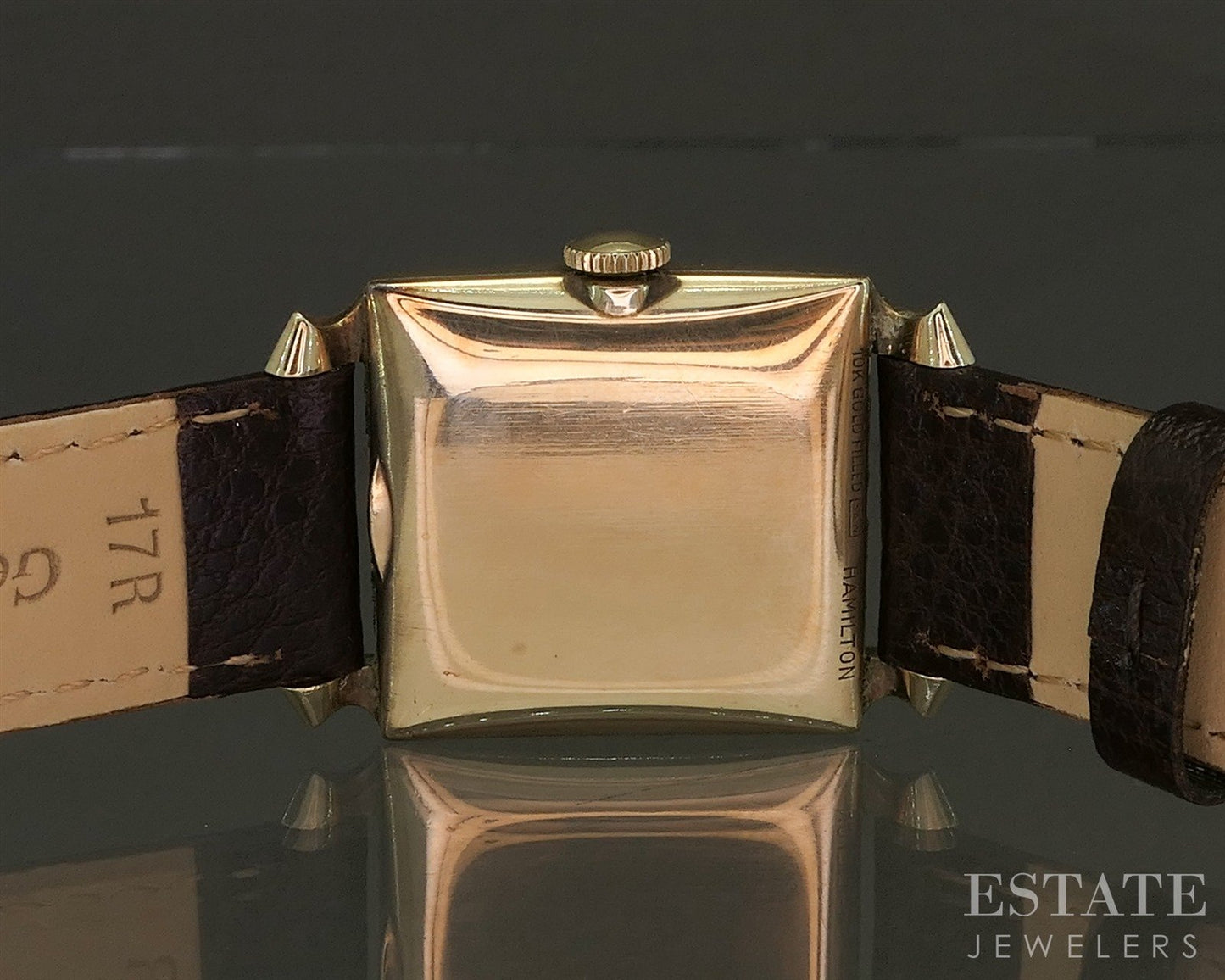 Antique Hamilton Gold Filled Cal. 770 22j Sector Dial Mens Watch p28003