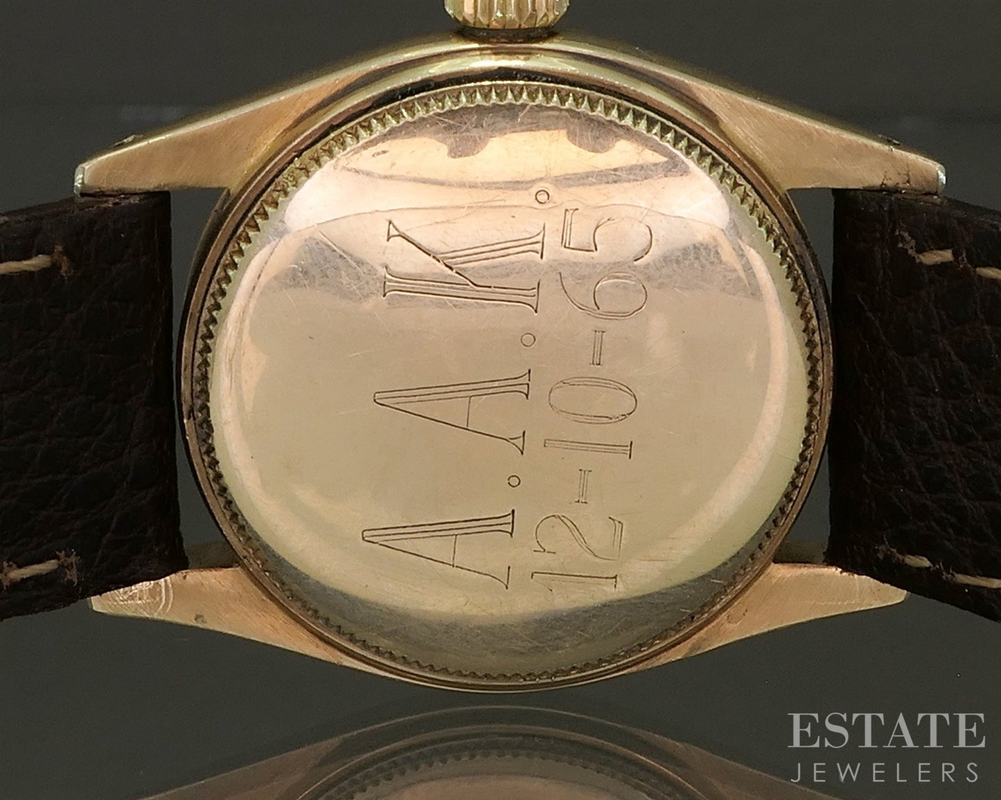 1942 Rolex Oyster Perpetual 14k Yellow Gold 6548 Midsize Watch p28407