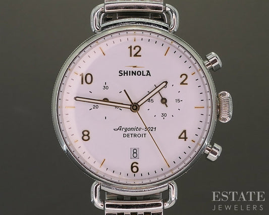 Shinola Runwell Chronograph 37mm Stainless Steel Bracelet Watch p27380