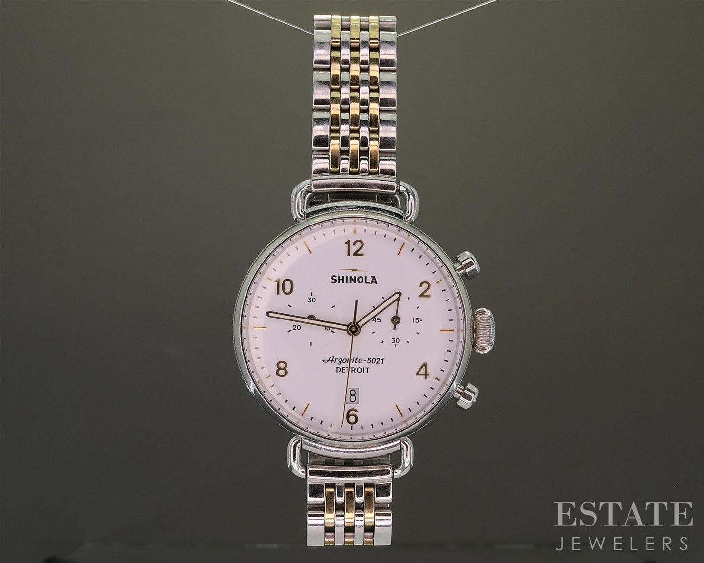 Shinola Runwell Chronograph 37mm Stainless Steel Bracelet Watch p27380